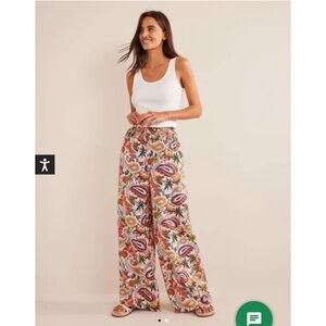 Boden linen wide leg pants